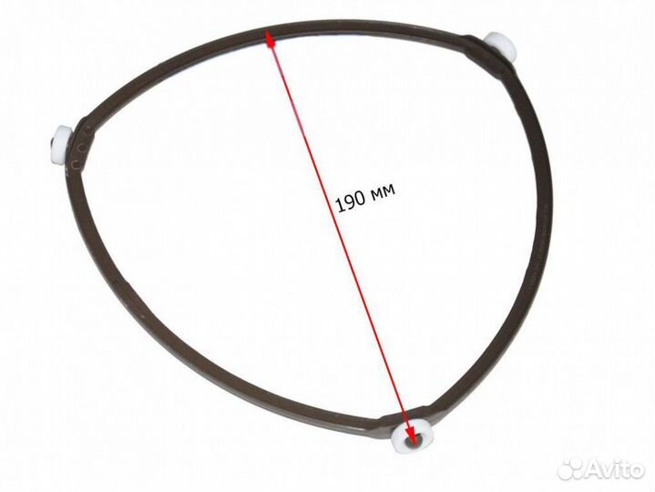 Кольцо вращения тарелки свч samsung (треугольное)