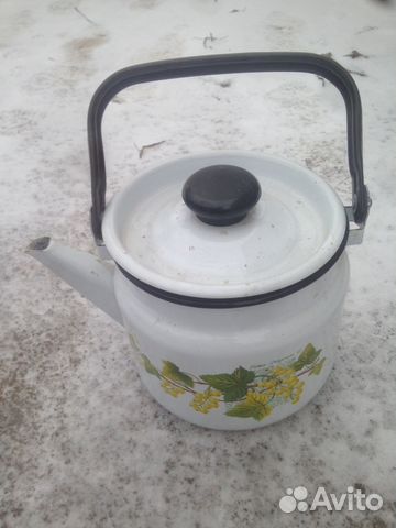 Эмалирован чайник бу 2 л