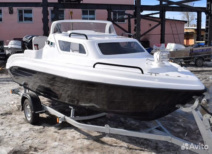 Неман 500 новый комбинированный катер с каютой