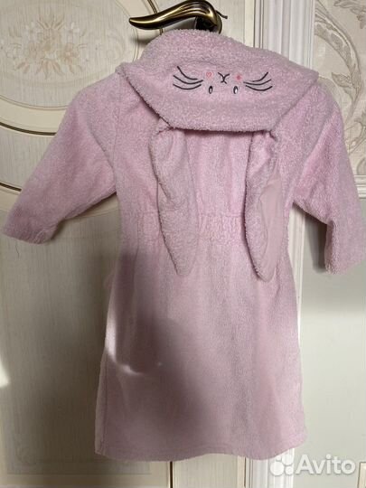 Махровый халат на девочку