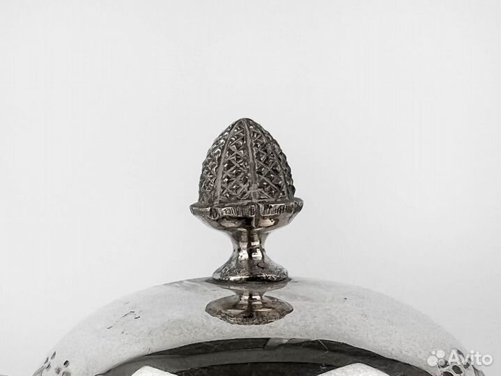 Чайное трио, Англия, серебрение, 1860 гг