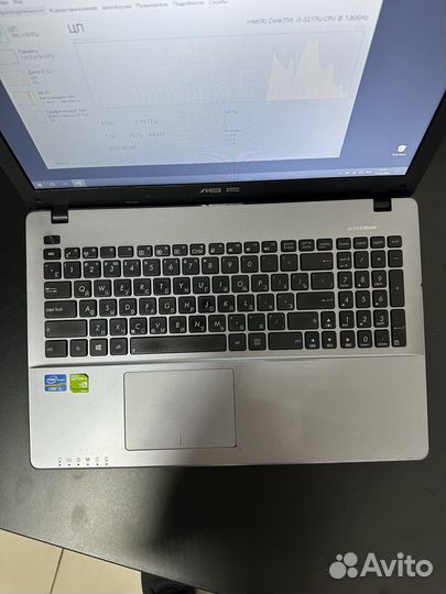 Игровой ноутбук Asus, i3, 12GB, SSD, nvidia 2GB