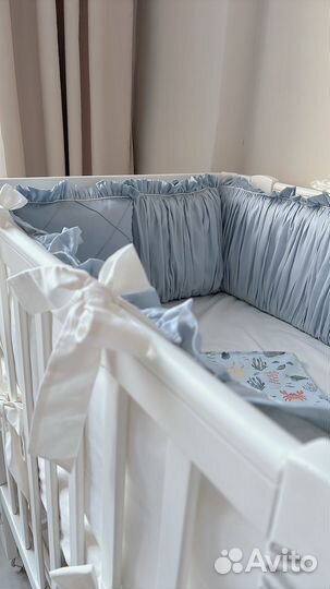 Бортики в кроватку Happy Baby Mommy Lux 100*70 см