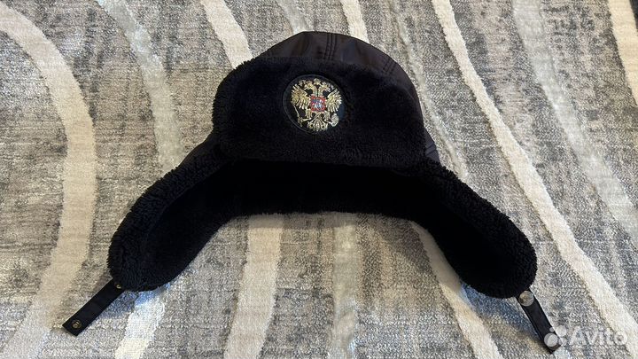 Шапка ушанка детская и варежки 4-5 лет