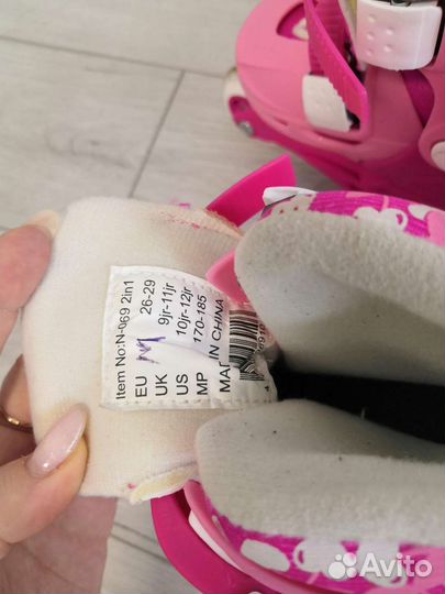 Роликовые коньки детские раздвижные