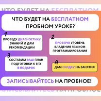 Репетитор по информатике ЕГЭ онлайн, Санкт-Петербург