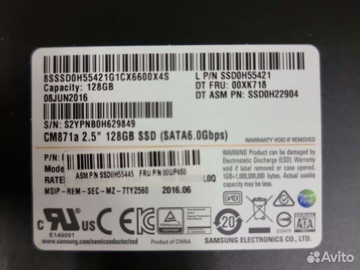 Ssd 128gb samsung