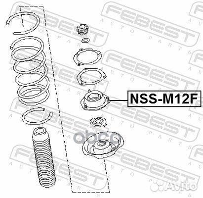 Опора переднего амортизатора nssm12F Febest