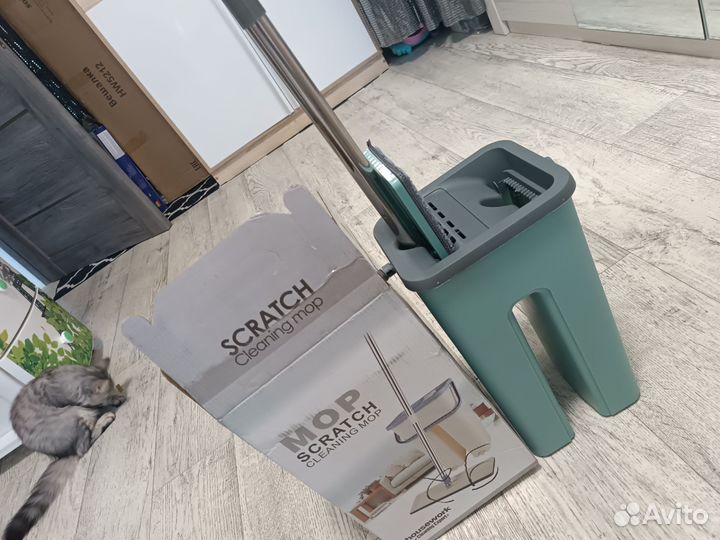 Швабра с отжимом и ведром