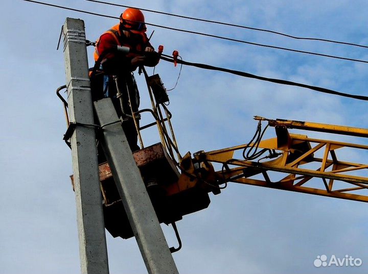 Установка столбов монтаж опор лэп от 10 штук