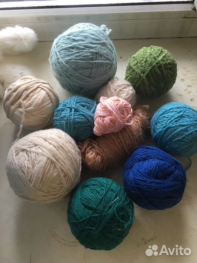 Нитки для вязания б/у пакетом