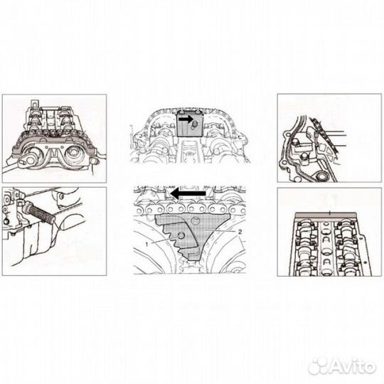 Набор фиксаторов грм opel/chevrolet 1.0/1.2/1.4