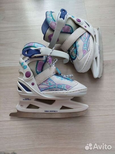 Коньки для девочки раздвижные, р 26-31