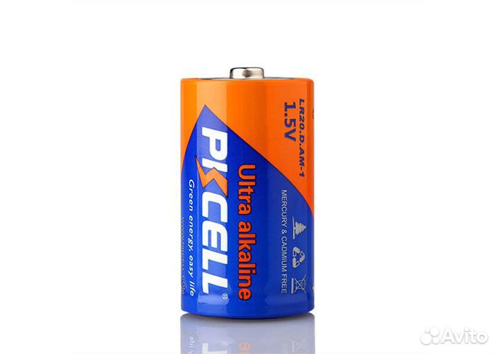 Батарейка pkcell Ultra Alkaline LR20-2S