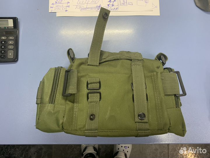 Сухарная сумка с ремнем олива