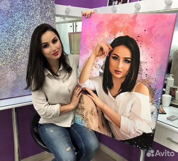 Портрет на холсте 40х60