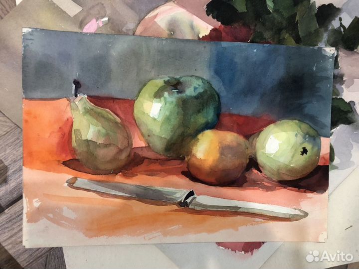 Натюрморт. Акварель. 1970 г