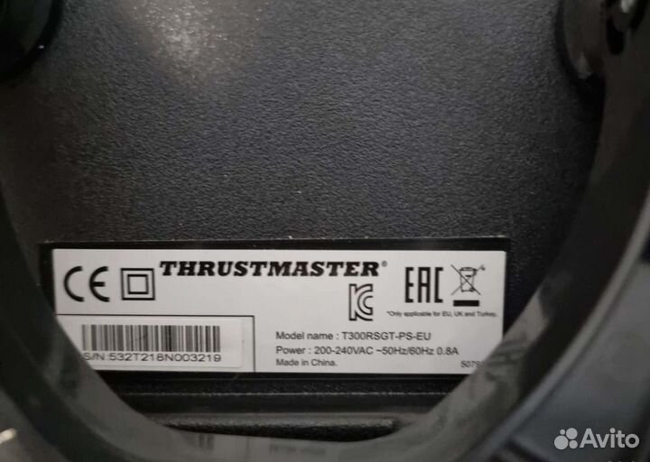 Игровой руль ThrustMaster T300RS GT Edition черный