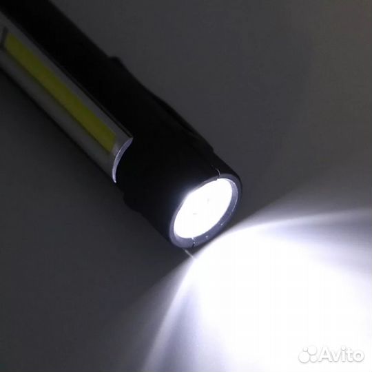 Фонарь светодиодный светит вдаль и вбок на 3хАаа