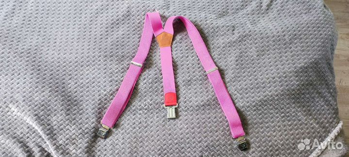 Подтяжки розовые