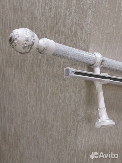 Гардина двухрядная для штор настенная бу