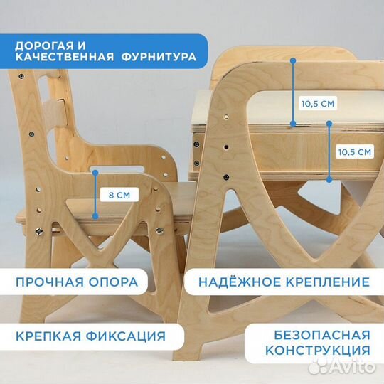 Комплект стол+стул лаковое покрытие