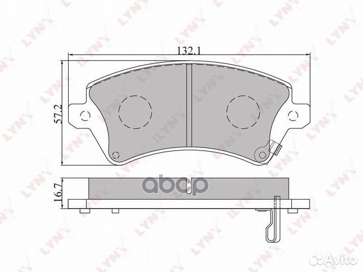 Колодки тормозные дисковые перед BD7540 LYN
