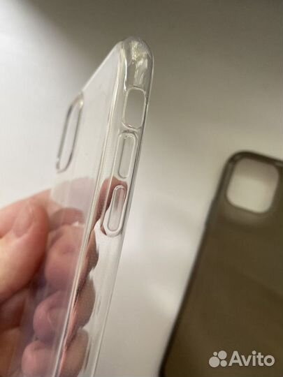 Силиконовый чехол прозрачный на iPhone 11