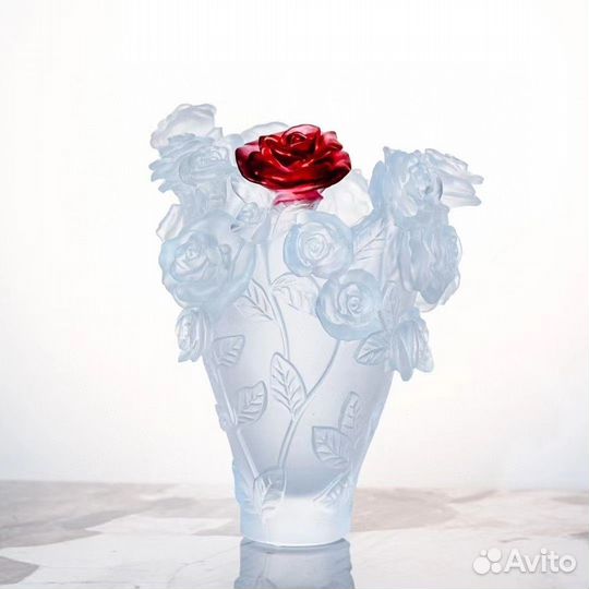 Ваза хрустальная Daum Roses 34 см