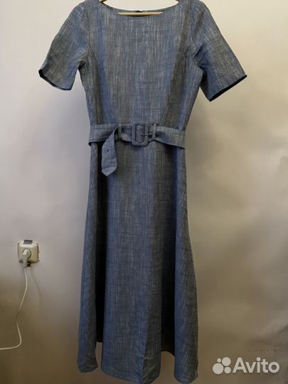 Платье Marks & Spencer летнее голубое S