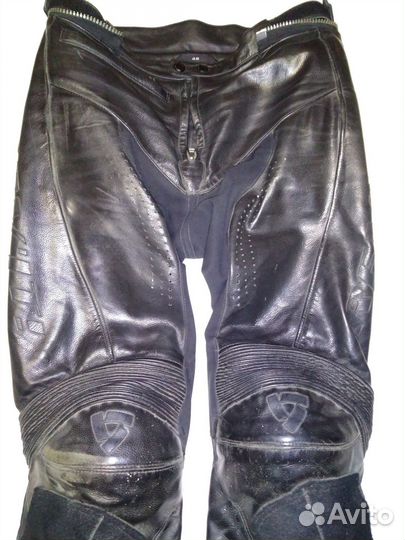 Кожанные мотоштаны REV'IT, мужские, р-р 48