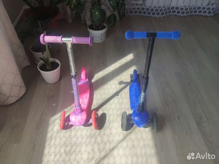 Самокат детский трехколесный бу