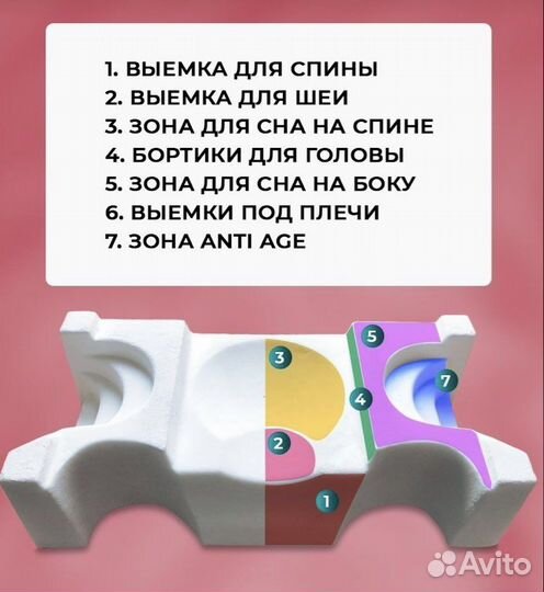 Подушка ортопедическая от морщин