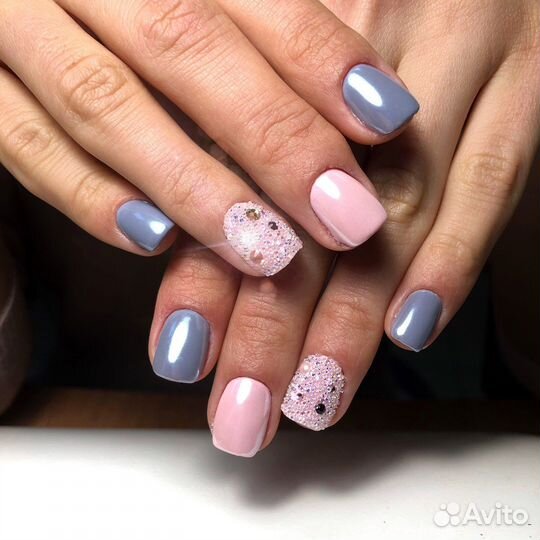 Маникюр, гель лак, наращивание гелем и полигелем