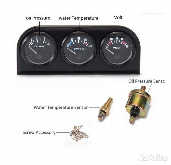 Подиум с датчиками 3в1 (давление масла, температур