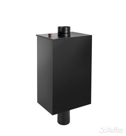 Бак black на трубе 80л д.115 (Прямоуг) (aisi 439)