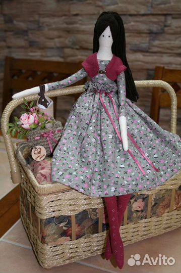 Интерьерная кукла тильда, подарок ручной работы