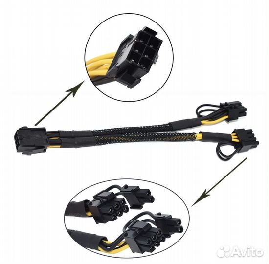 Переходник 6 pin на 2*8 pin