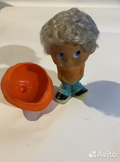 Игрушка раритетная СССР резиновый мальчик