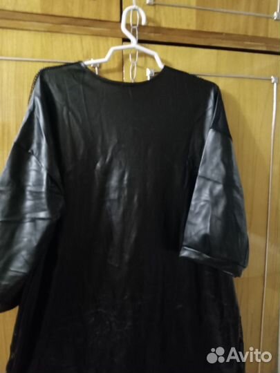 Кардиган женский эко кожа, размер 62