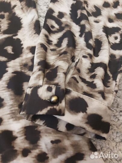 Женская шелковая блузка рубашка р.50