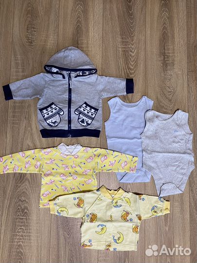 Вещи пакетом на мальчика от 0 до 6 месяцев