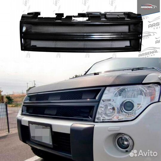 Решетка радиатора с перекладиной для Pajero IV