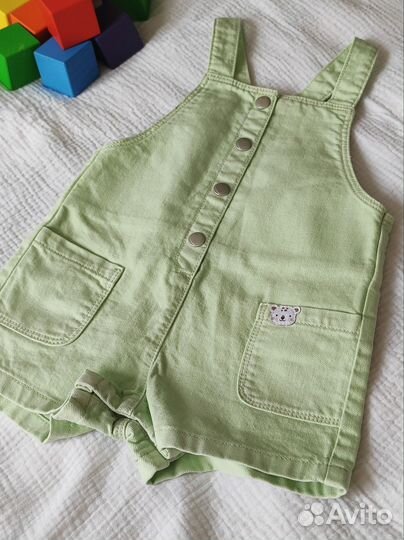 Джинсовый комбинезон для девочки 80 86