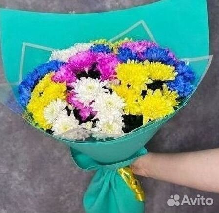 Букет Цветы Хризантемы