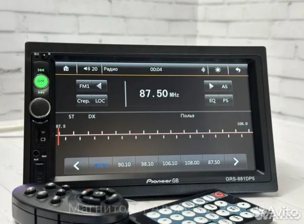 Магнитола pioneer 1din с блютуз и экраном