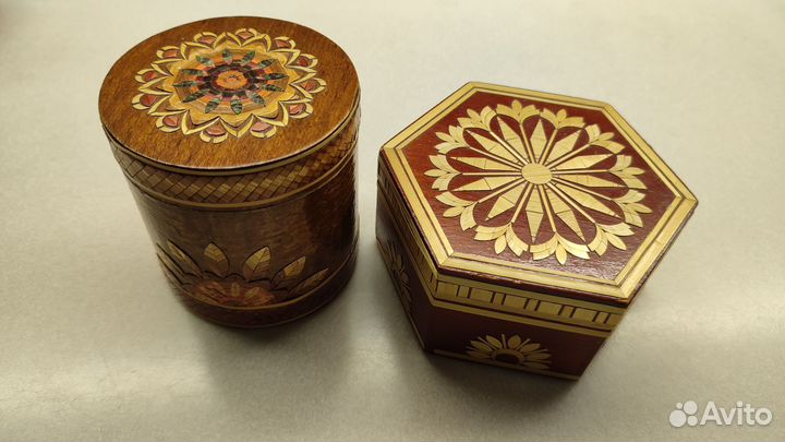 Деревянная шкатулка ручной работы СССР