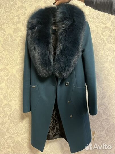 Пальто женское 42 44 зеленое