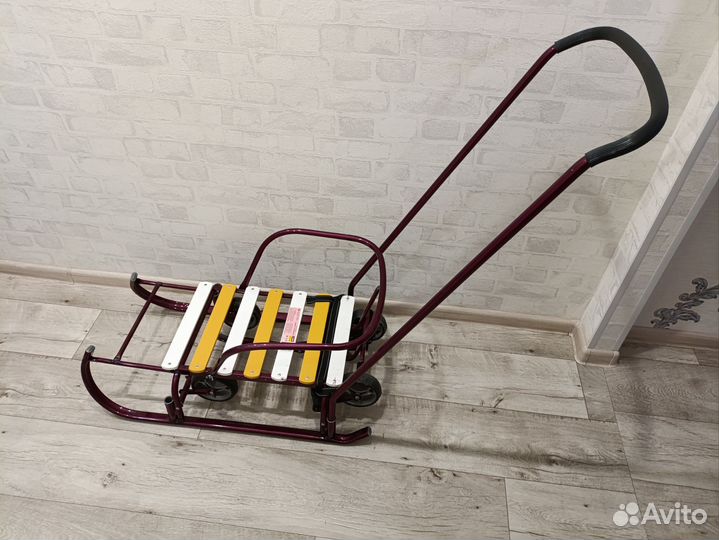 Детские санки на колесах бу