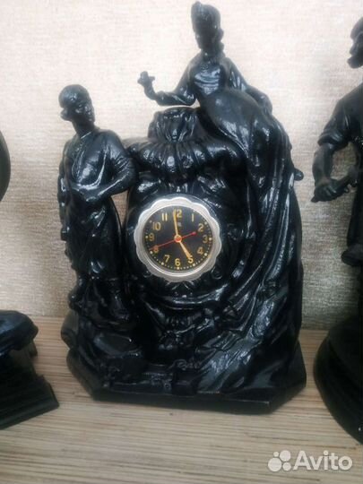 Каслинское литье часы каминные